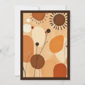 Herfst Mandala Aardse Warm Bloemenpatroon (Achterkant)
