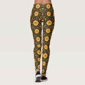 Herfst Mandala Bloemen Leggings (Achterkant)