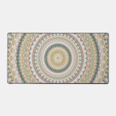 Herfst Mandala Boho Hippie Retro Abstracte Kunst Bureaumat (Voorkant)