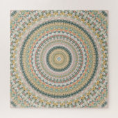 Herfst Mandala Boho Hippie Retro Abstracte Kunst Legpuzzel (Horizontaal)