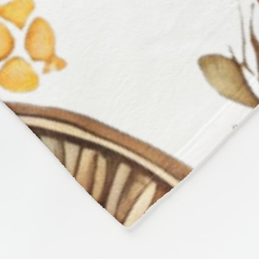 herfst-mandala-patroon fleece deken (Hoek)