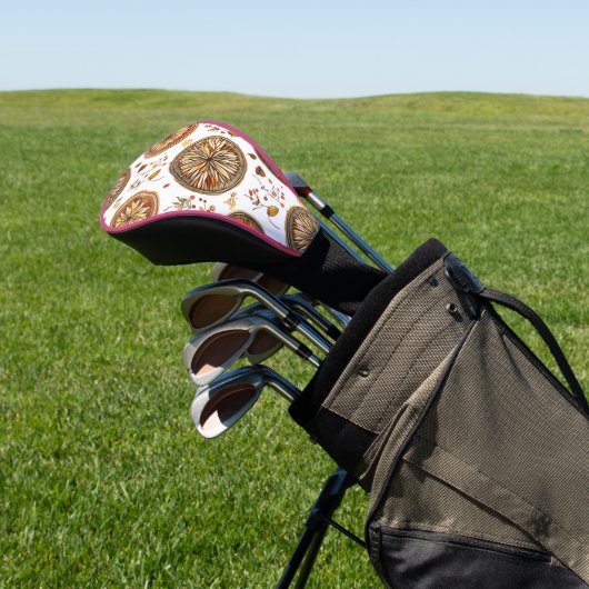 herfst-mandala-patroon golfheadcover (Insitu)