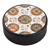 herfst-mandala-patroon hockey puck (3/4)