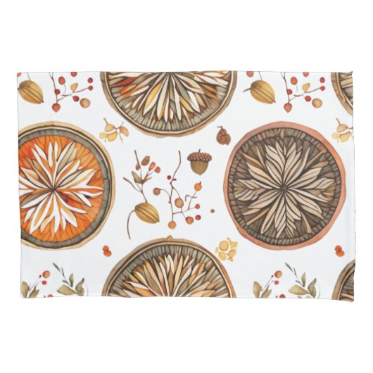 herfst-mandala-patroon kussensloop (Voorkant)