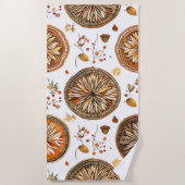 herfst-mandala-patroon strandlaken (Voorkant)