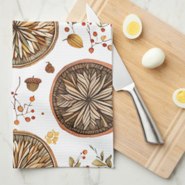 herfst-mandala-patroon theedoek