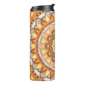 Herfst Mandala Reizen Warme Herfstbladeren Boho Thermosbeker (Gedraaid links)