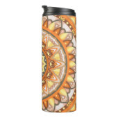 Herfst Mandala Reizen Warme Herfstbladeren Boho Thermosbeker (Geroteerd rechts)