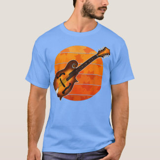 Herfst Mandolin Mandolinist Autumn Thanksgiving Mu T-shirt