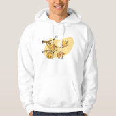 Herfst Maple Bladeren Met Branches En Zonsondergan Hoodie (Voorkant)