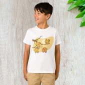 Herfst Maple Bladeren Met Branches En Zonsondergan T-shirt
