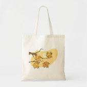 Herfst Maple Bladeren Met Branches En Zonsondergan Tote Bag (Voorkant)