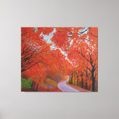 Herfst Maple Daejeon Korea Canvas Afdruk (Voorkant)