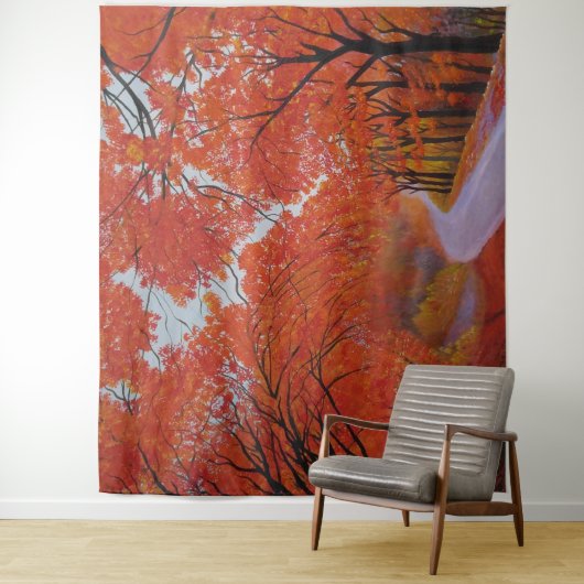 Herfst Maple Daejeon Korea Trouwachtergrond Wandkleed (In situ)