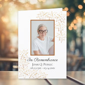 Herfst Maple laat begrafenisdienst herdenkingsmonu Programma