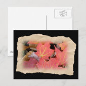Herfst Maple laat coördinerende items over Briefkaart (Voorkant / Achterkant)