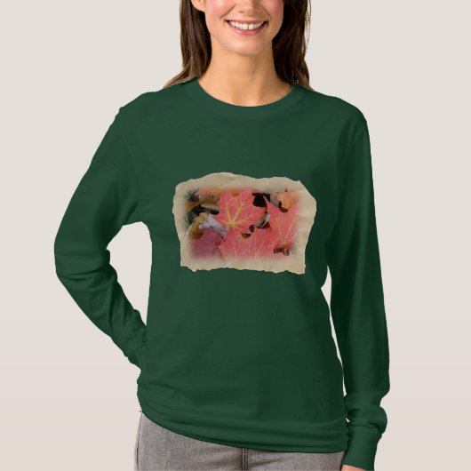 Herfst Maple laat coördinerende items over T-shirt (Voorkant)