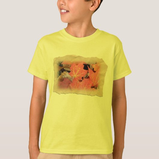Herfst Maple laat coördinerende items over T-shirt (Voorkant)