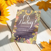Herfst Maple laat Kaarten van pompoenen Baby showe