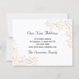 Herfst Maple laat nieuwe adresaankondiging achter Aankondiging