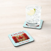 Herfst Maple Leaf Canadese vlag Bier Onderzetter (Rechterzijde)