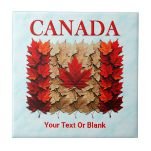 Herfst Maple Leaf Canadese vlag Tegeltje