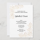 Herfst Maple Leaf Edge repetitie diner Kaart (Voorkant)