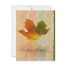 Herfst Maple Leaf over afdruk papier