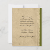 Herfst Maple Leaf over afdruk papier Kaart (Achterkant)