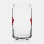 Herfst Maple Leaf Print Can Glass Blikvorm Glas (Rechts)