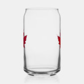Herfst Maple Leaf Print Can Glass Blikvorm Glas (Links)