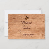 Herfst Maple Leaf RSVP op eikenhout (Voorkant)