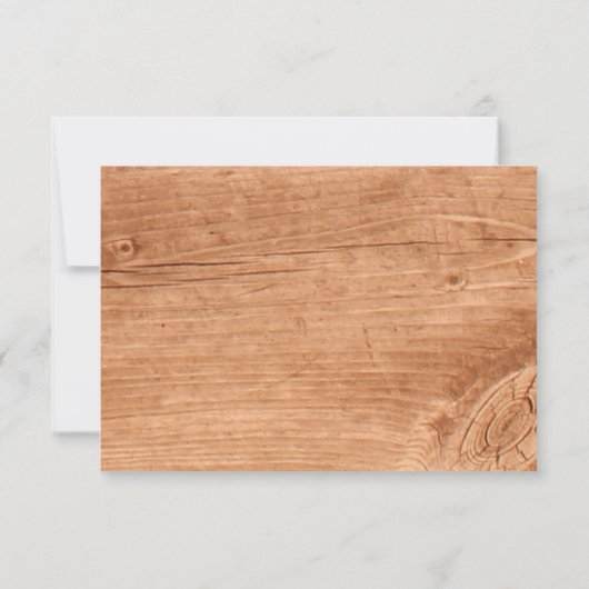 Herfst Maple Leaf RSVP op eikenhout (Achterkant)