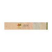 Herfst Maple Leaf Wedding Belly Band Uitnodigingen Wikkel (Vlak)