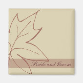 Herfst Maple Leaf Wedding Magneet (Voorkant)