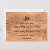 Herfst Maple Leaf Wedding Uitnodiging op eiken (Voorkant)