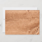 Herfst Maple Leaf Wedding Uitnodiging op eiken (Achterkant)