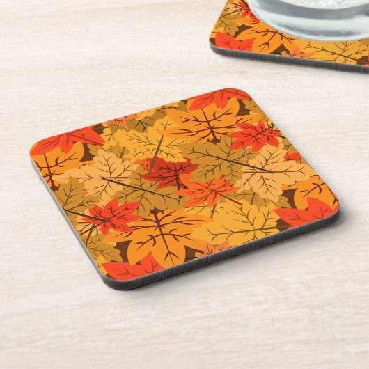 Herfst Maple Leaves Bier Onderzetter (Linkerzijde)