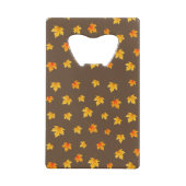Herfst Maple Leaves Creditkaart Flessenopener (Achterkant)