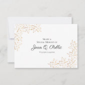 Herfst Maple Leaves Edge deelt geheugenbegrafenis Notitiekaartje (Voorkant)