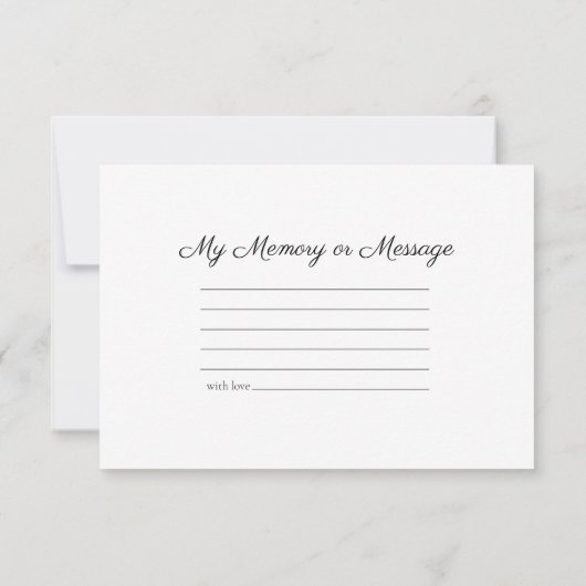 Herfst Maple Leaves Edge deelt geheugenbegrafenis Notitiekaartje (Achterkant)