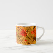 Herfst Maple Leaves Espresso Kop (Rechts)