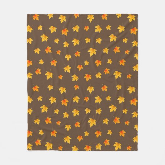 Herfst Maple Leaves Fleece Deken (Voorkant)