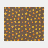 Herfst Maple Leaves Fleece Deken (Voorkant (Horizontaal))