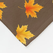 Herfst Maple Leaves Fleece Deken (Hoek)