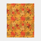 Herfst Maple Leaves Fleece Deken (Voorkant)