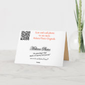 Herfst Maple Leaves kaart- aanpassen elke gelegenh Kaart (Achterkant)