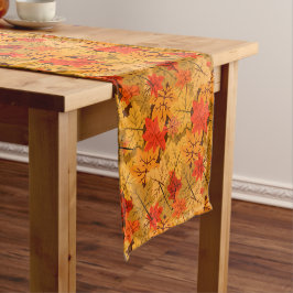 Herfst Maple Leaves Korte Tafelloper