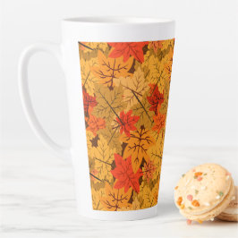Herfst Maple Leaves Latte Mok