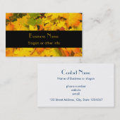 Herfst Maple Leaves met Autumn Colors Visitekaartje (Voorkant / Achterkant)